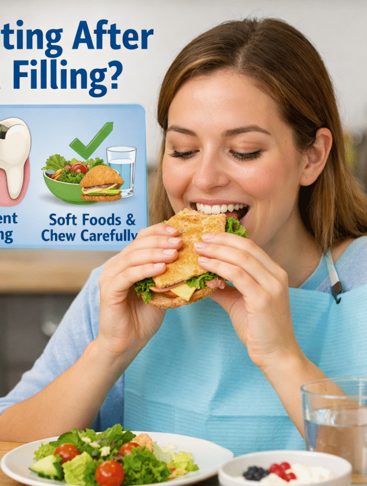 Can you eat after a filling