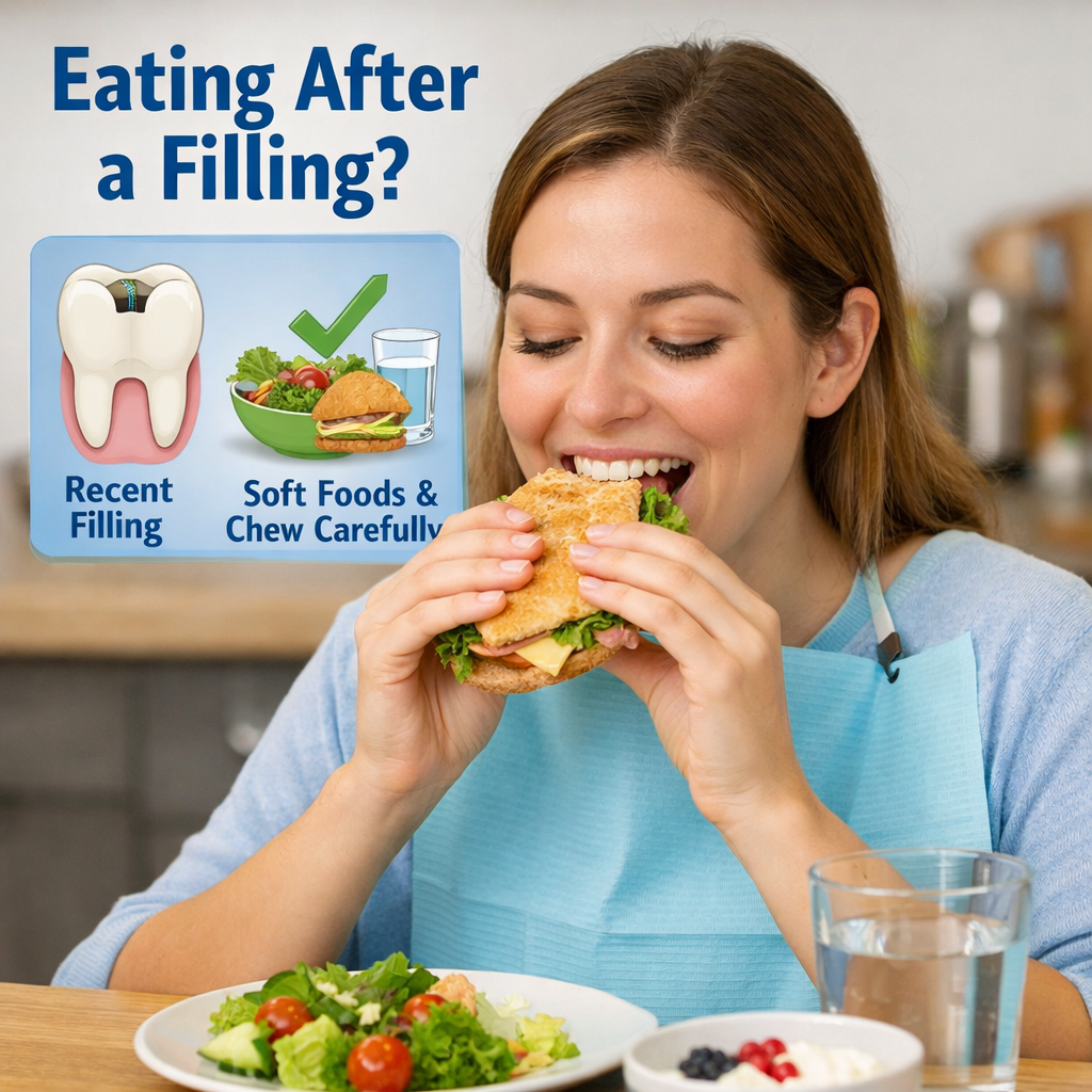 Can you eat after a filling