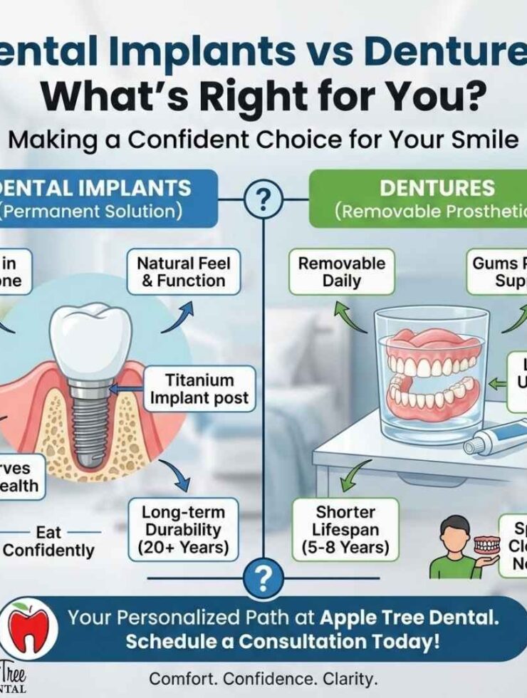 Dental Implants vs Dentures