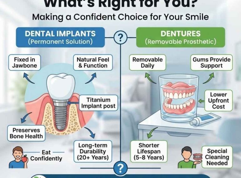 Dental Implants vs Dentures