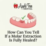 healed molar extraction