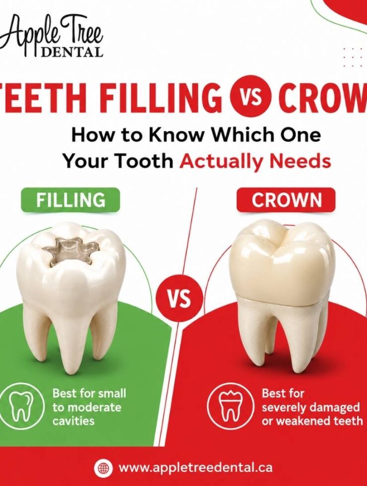 teeth filling vs crown